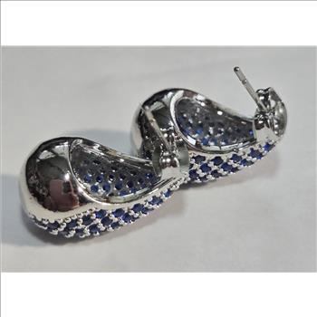 No Reserve Sapphire Tear Drop Stud Earrings