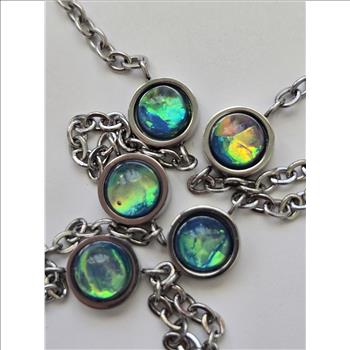 No Reserve Opal Station Necklace