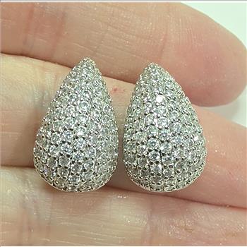 No Reserve Sumulated Diamond Earrings