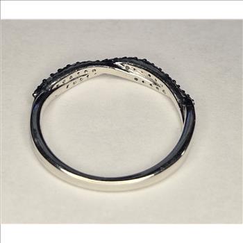 No Reserve .22 ct Natural  Blue Diamond Ring Size 6