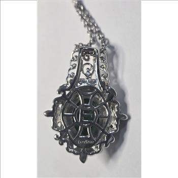 No Reserve Natural Malachite Pendant & Chain Necklace