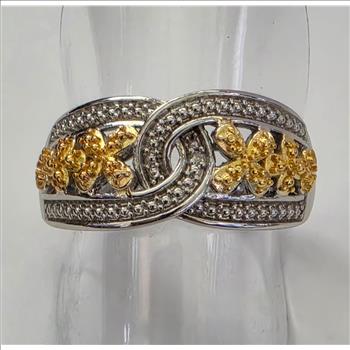No Reserve Natural Diampnd  Ring Size 6
