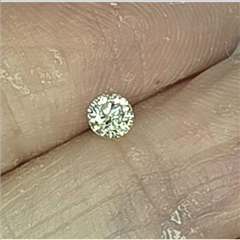 No Reserve  .18 ct Natural Diamond Round Cut Loose Gemstone