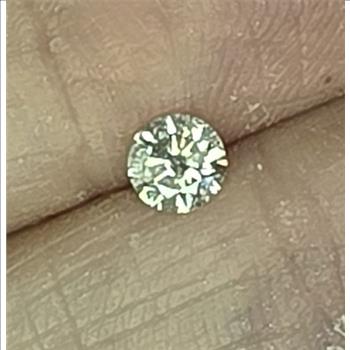 No Reserve  .37 ct Natural Diamond Round Cut Loose Gemstone