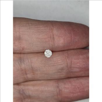 No Reserve .18 ct Natural Diamond Round Cut Loose Gemstone