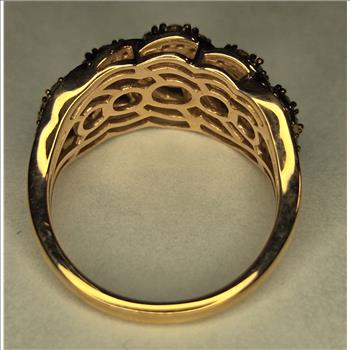 No Reserve 1.00 ct Natural Champagne Diamond Ring Size 7