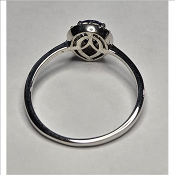 No Reserve Natural Tanzanite & Zircon Ring Size 10