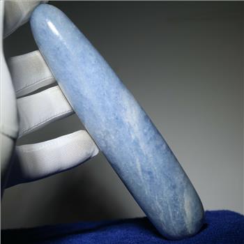 1415.20 ct Natural Blue Calcite Wand Display Loose Gemstone 