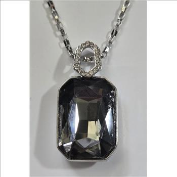 No Reserve Austrian Crystal Pendant & Chain Necklace