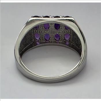 No Reserve Men's Natural Amethyst Ring Size 14
