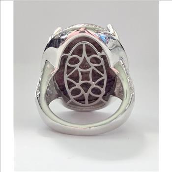 No Reserve Natural Poppy Jasper Ring Size 7