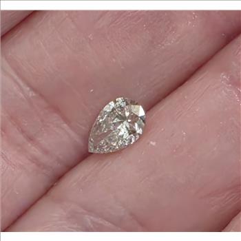 No Reserve  51 ct Natural DIamond Pear Cut Loose Gemstone