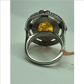 No Reserve  Amber Ring Size 8