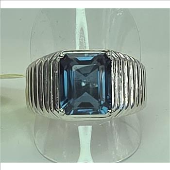 No Reserve London Blue Topaz Ring Size 11