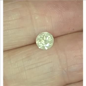 No Reserve .59 ct Natural Diamond Round Cut Loose Gemstone
