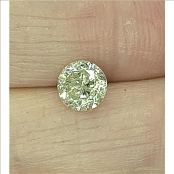 No Reserve .85 ct Natural Diamond Round Cut Loose Gemstone