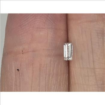No Reserve  .11 ct  Natural Diamond Baguette Cut Loose Gemstone