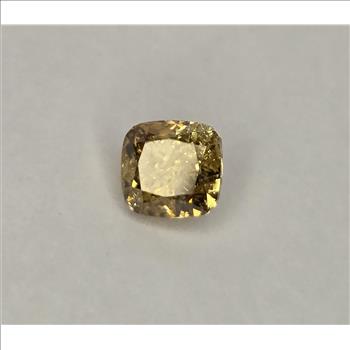 No Reserve .46 ct Natural Orange Champagne Diamond Round Cut Loose Gemstone ksi2