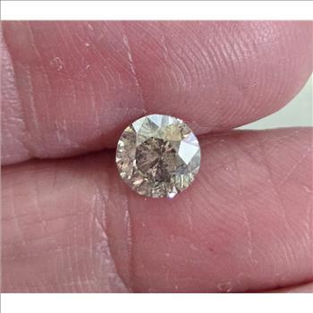 No Reserve .98 Ct Natural Diamond Round Cut Loose Gemstone