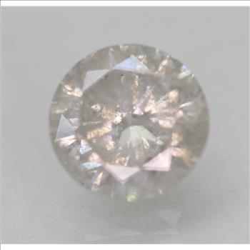 No Reserve .75 Ct Natural Diamond Round Cut Loose Gemstone