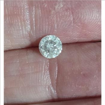 No Reserve .55 Ct Natural Diamond Round Cut Loose Gemstone