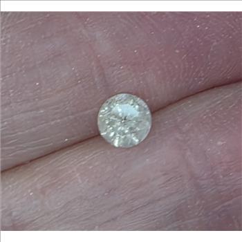 No Reserve .55 ct Natural Diamond Round Cut Loose Gemstone
