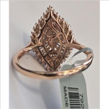 No Reserve  1.01 ct Natural Champagne Diamond Ring Size 9