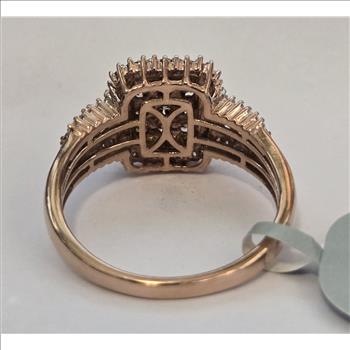 No Reserve  1.15 ct Natural Champagne Diamond Ring Size 10