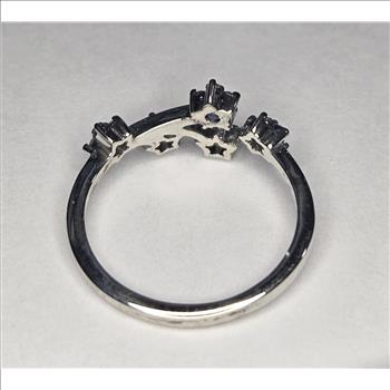 NO RESERVE .25 ct Natural Blue Diamond Ring Size 8