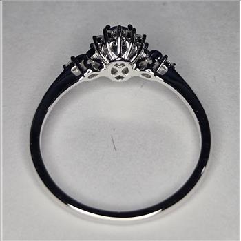 NO RESERVE Natural Tanzanite & Zircon RIng Size 10