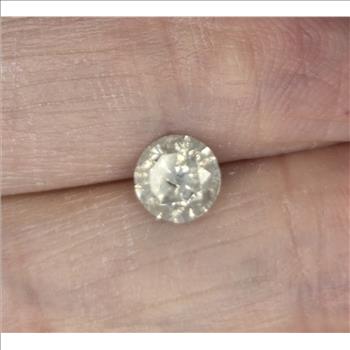 No Reserve .77 ct Natural Diamond Round Cut Loose Gemstone