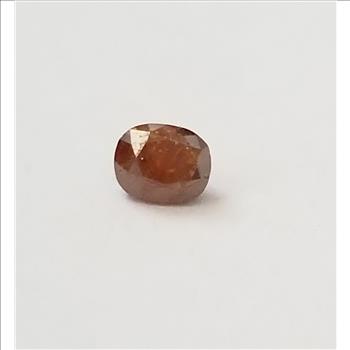 Rare .30 ct Natural Red Cognac Diamond Cushion Cut Loose Gemstone
