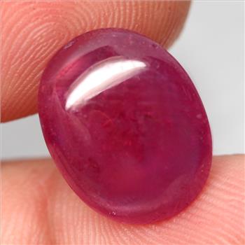 13.95 ct Natural Ruby Oval Cabochon Cut Loose Gemstone