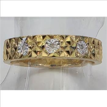 No Reserve Natural Diamond Ring Size 8