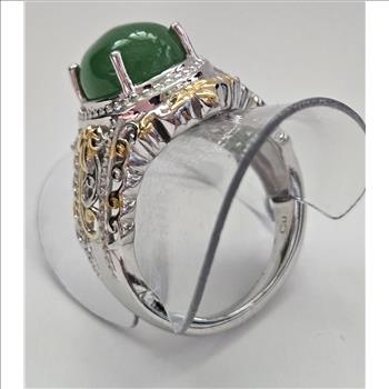 No Reserve Natural Jade Ring Size 8