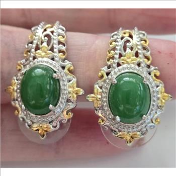 No Reserve Natural Jade Earrings