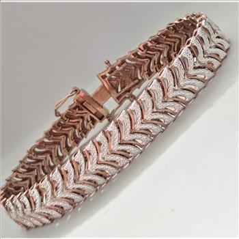 No Reserve Natural Diamond Tennis Bracelet