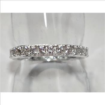 No Reserve Simulated  Diamond Eternity Ring Size 6 