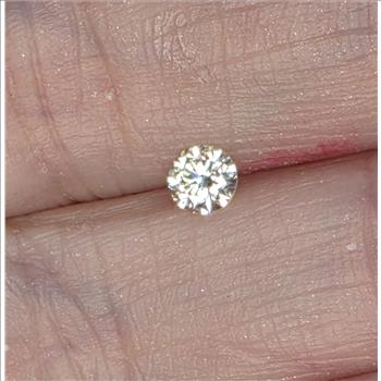 No Reserve .VS2 22 ct Natural Diamond Round Cut Loose Gemstone
