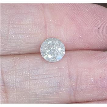No Reserve .99 ct Natural Diamond Round Cut Loose Gemstone