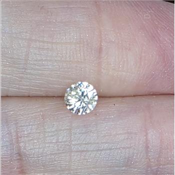 No Reserve .32 ct Natural Diamond Round Cut Loose Gemstone