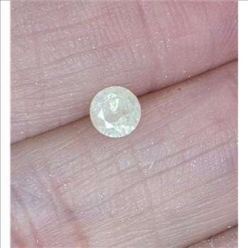 No Reserve .42 ct Natural Diamond Round Cut Loose Gemstone