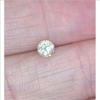 No Reserve .26 ct Natural Diamond Round Cut Loose Gemstone