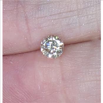 No Reserve .46 ct Natural Diamond Round Cut Loose Gemstone