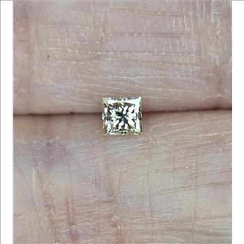 No Reserve .20 ct VVS2  Natural Diamond Princess Cut Loose Gemstone