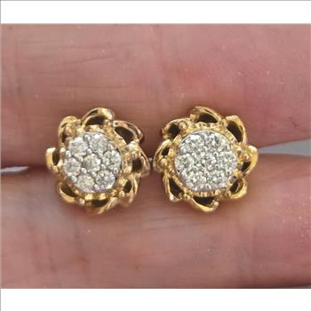 No Reserve  1.00 ct Lab Created Diamond Earrings