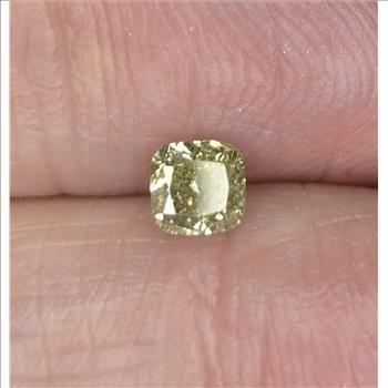 No Reserve .32 ct Natural Diamond Cushion Cut Loose Gemstone