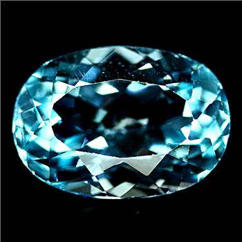 No Reserve VVS Natural Blue Topaz Oval Cut Loose Gemstone