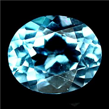 No Reserve VVS Natural Blue Topaz Oval Cut Loose Gemstone