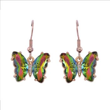 No Reserve Rainbow Mystic Quartz Unakite Earrings